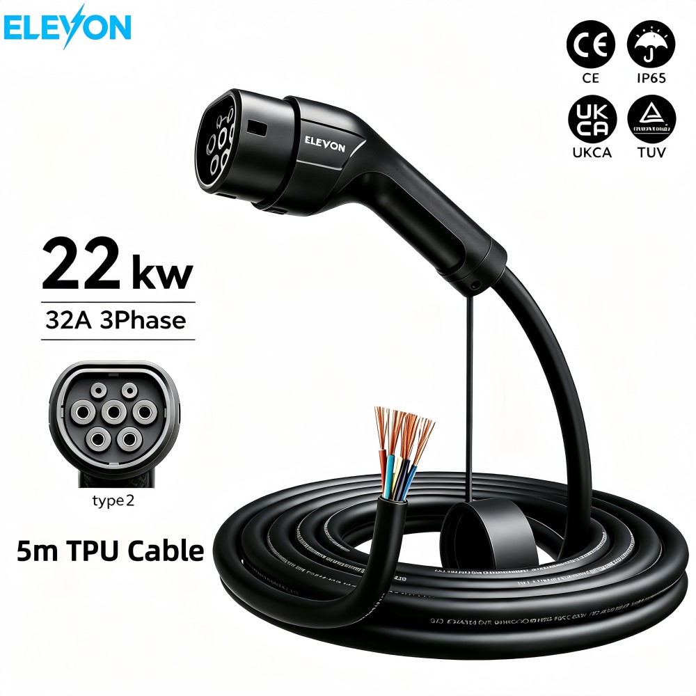 Зарядное устройство ELEVON EV – обзор и цена Ev Charger Type 2 22Kw 32A 3 Phase