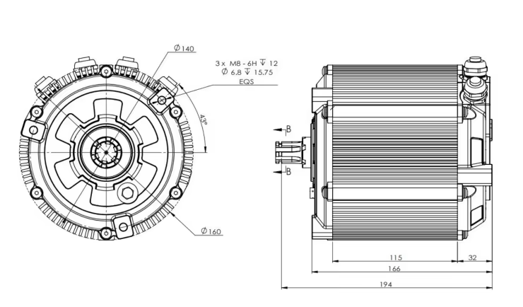 Комплект среднеприводного двиг – обзор и цена Mid Drive Motor Kit 72V 5000W