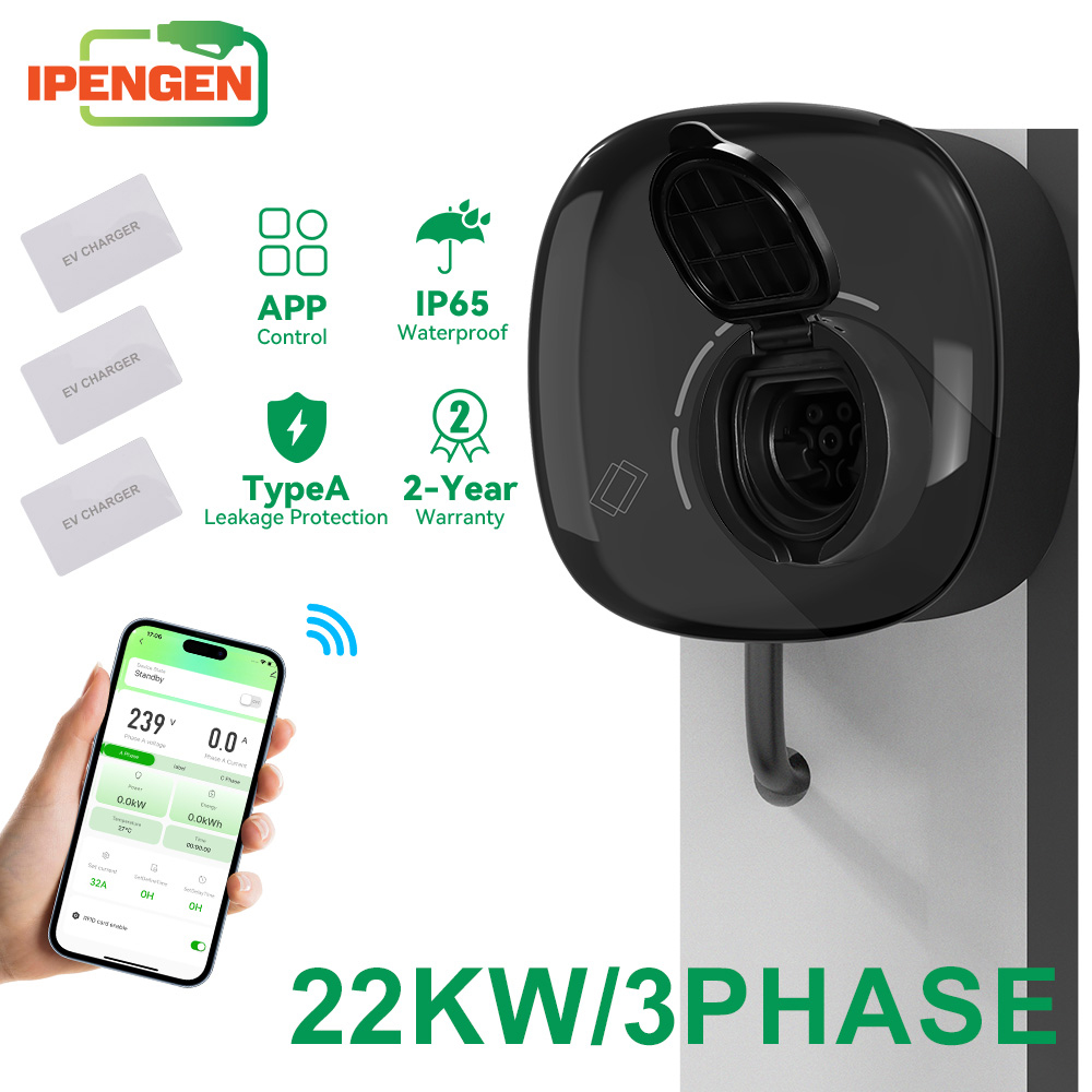 Зарядное устройство IPENGEN 22 – обзор и цена Ev Charger Type 2 22Kw 32A 3 Phase